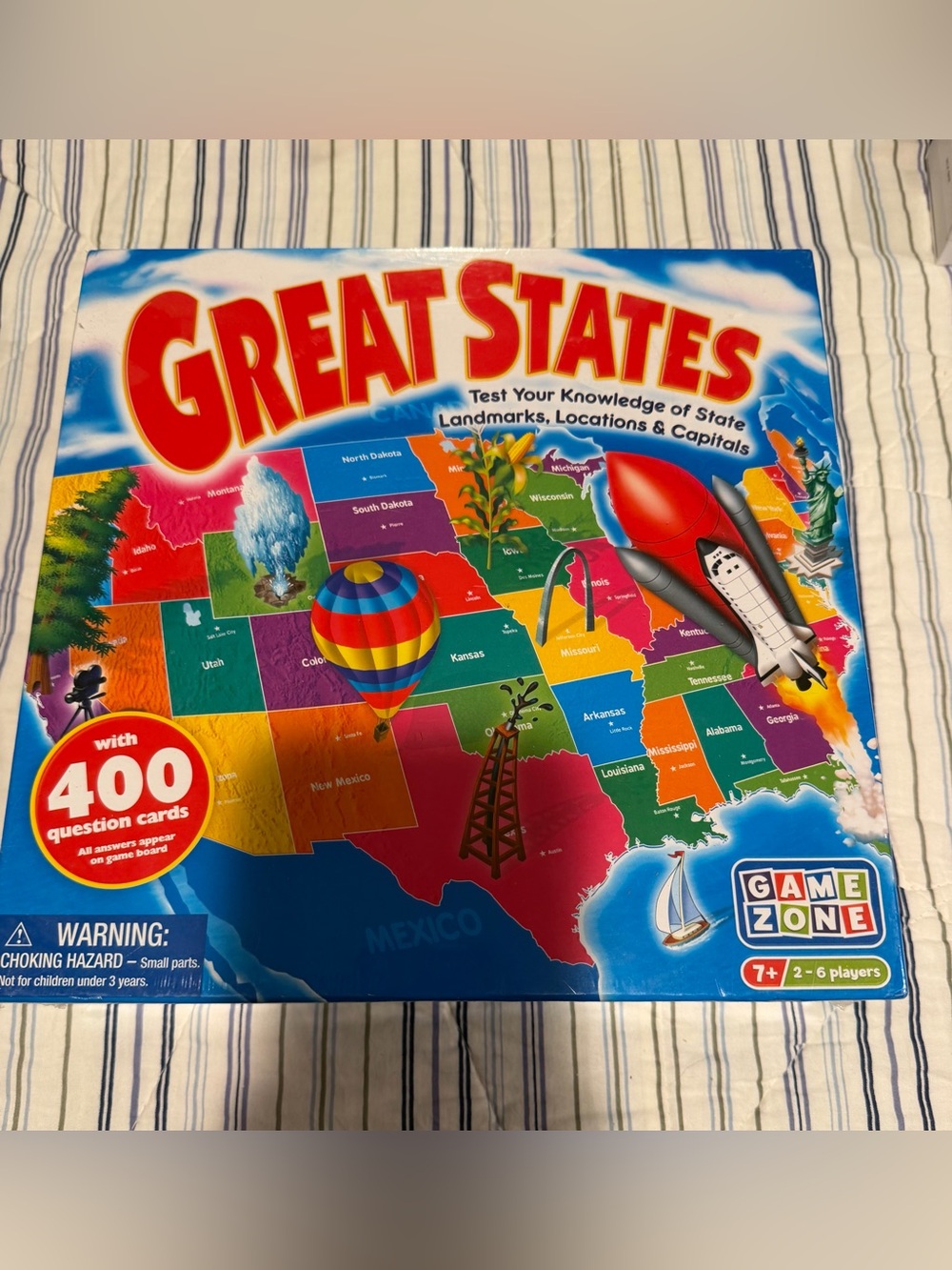 BRAND NEW SEALED GREAT STATES GAME THE UNITED STATES 400 QUESTION CARDS